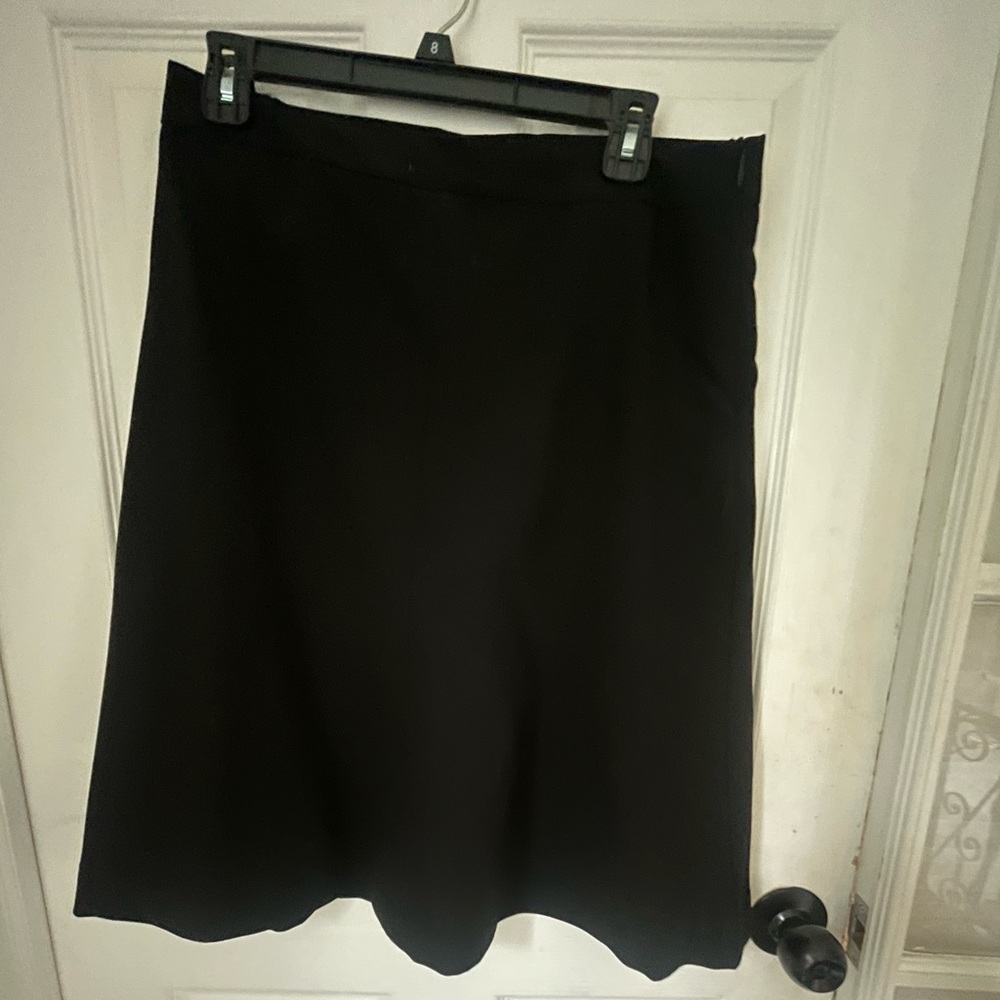 NWT Banana Republic Black Wool Blend A-Line Skirt - Lined - Size 8